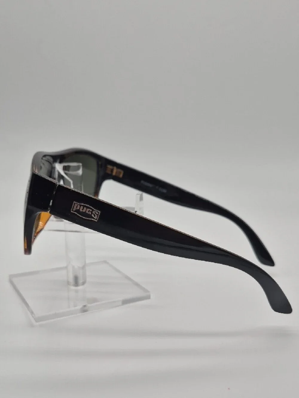 PUGS Men's Polarized Square Sunglasses in Black/Tortoise